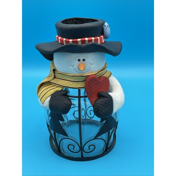 Unbranded Other - Snowman Tea Light Candle Holder,cover Christmas Decor 7”